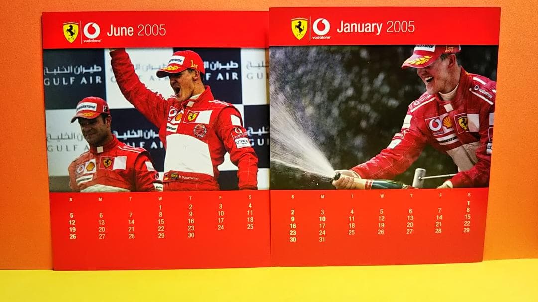 vodafone 2005 ミハイルシューマッハ　フェラーリカレンダー　非売品