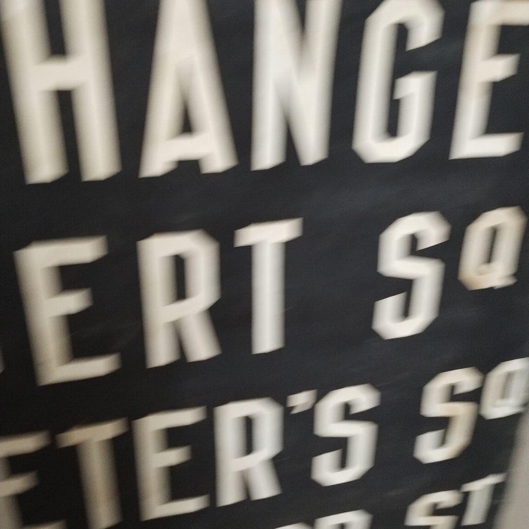 ヴィンテージバスロールサイン本物　1202