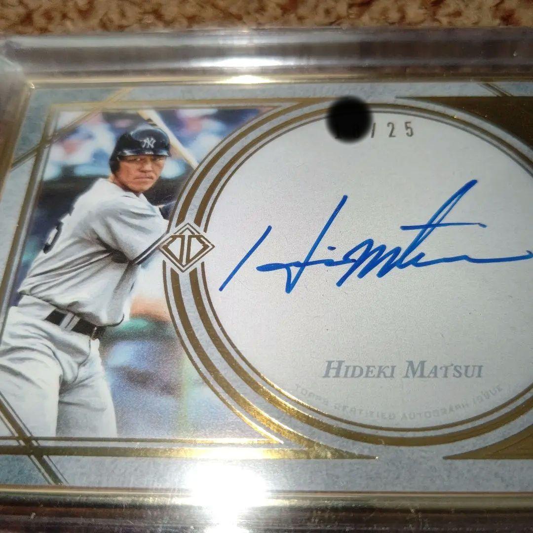 【限定出品】松井秀喜直筆サインカード