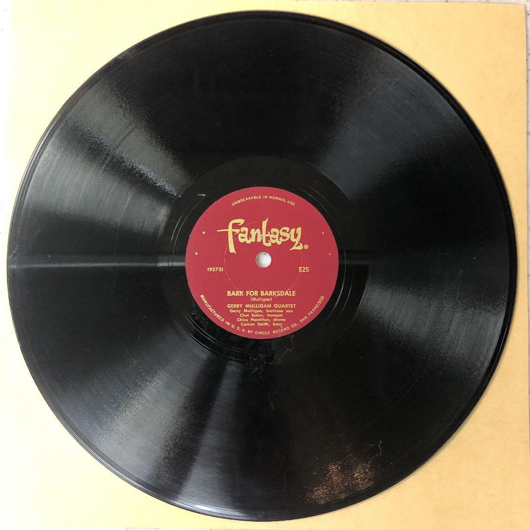 超貴重！78rpm GERRY MULLIGAN CHET BAKER