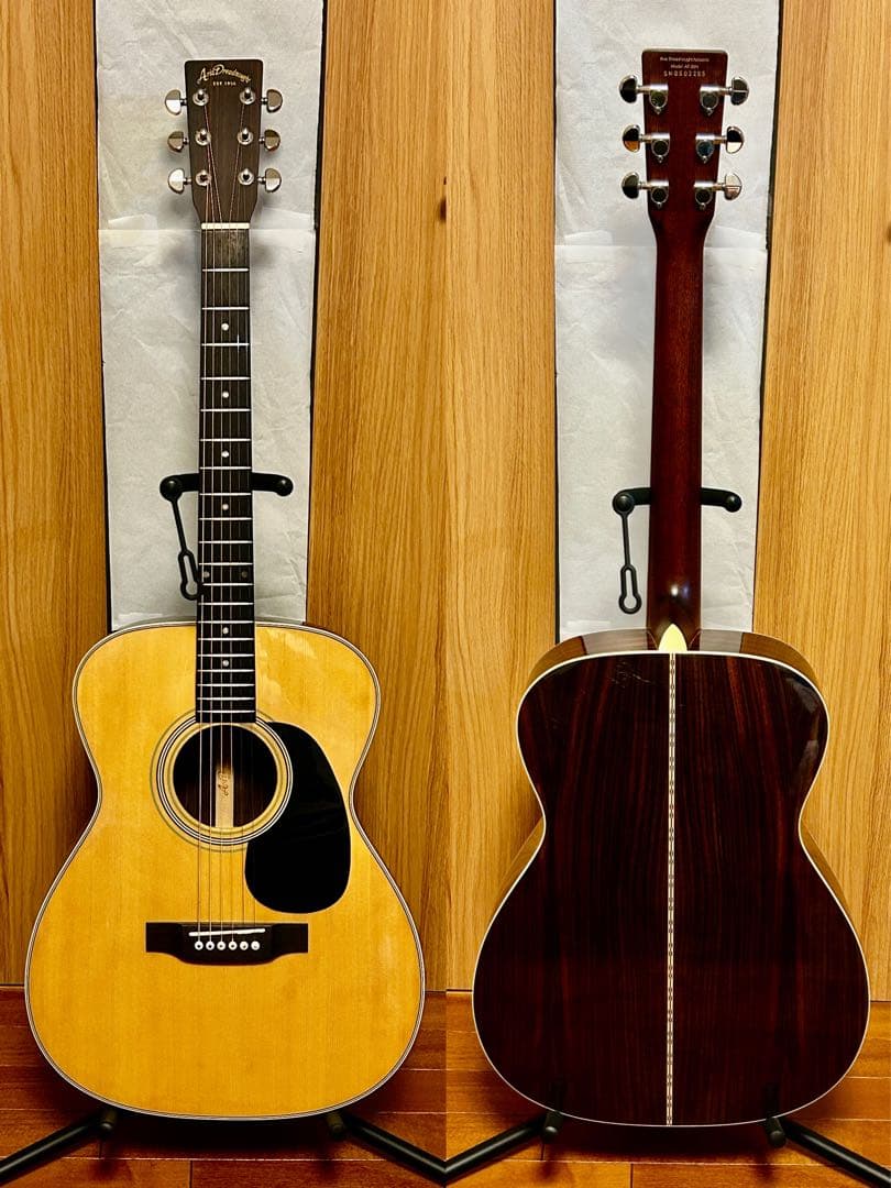 原田さん専用 Aria AF-35N NATトップ単板 Ritterギグバッグ付