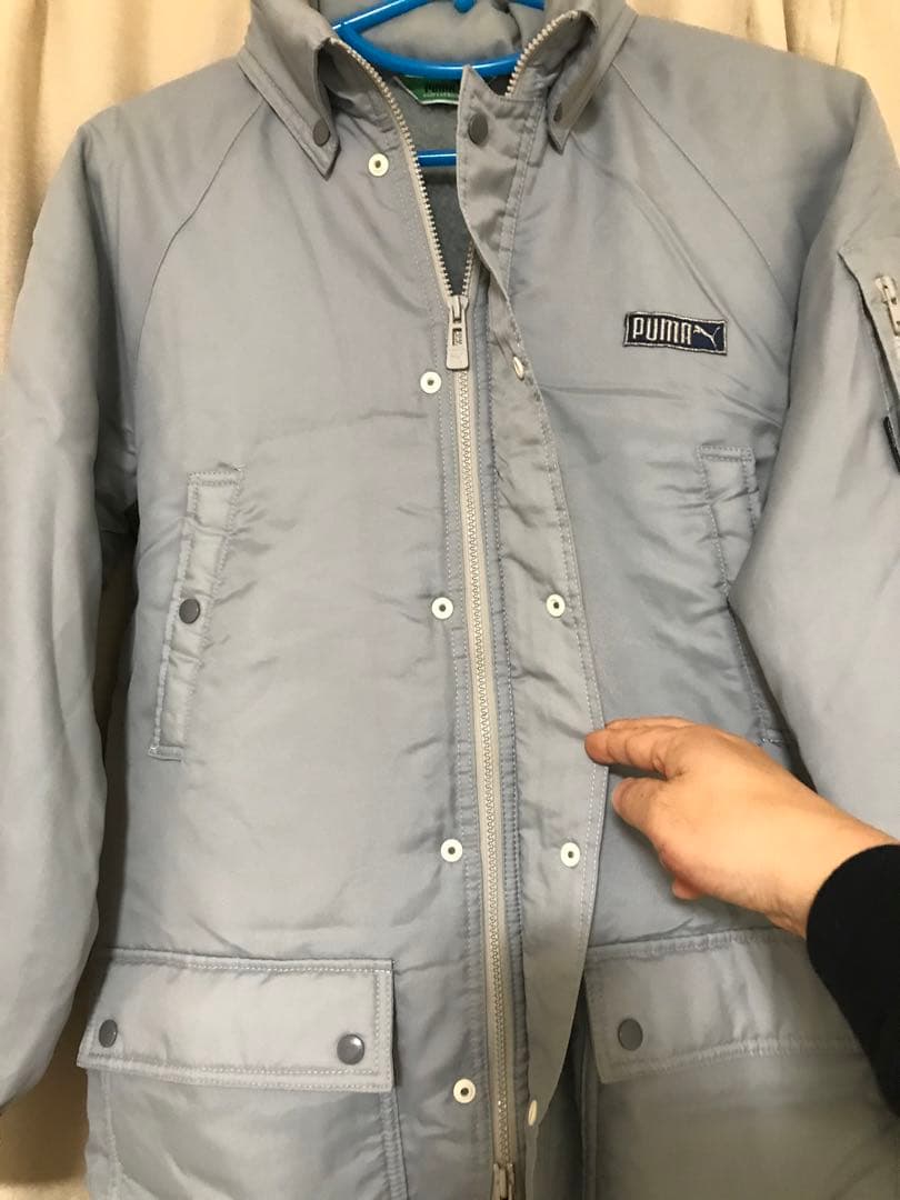 人気商品、80's、廃盤、PUMA、緑三角タグ、ミニタグモコモコボアベンチコート