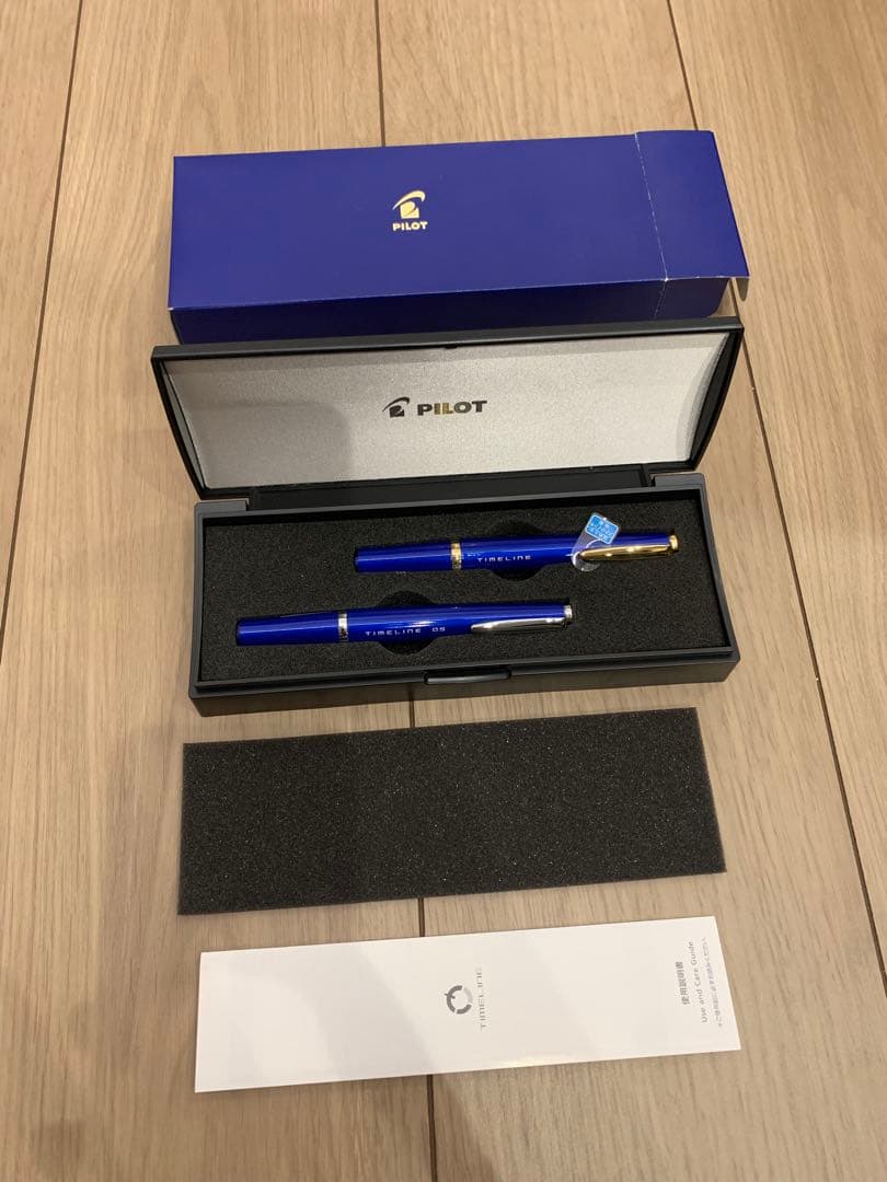 村*英様 PILOT TIMELINE 青 ボールペン シャープペンシル　2本セ