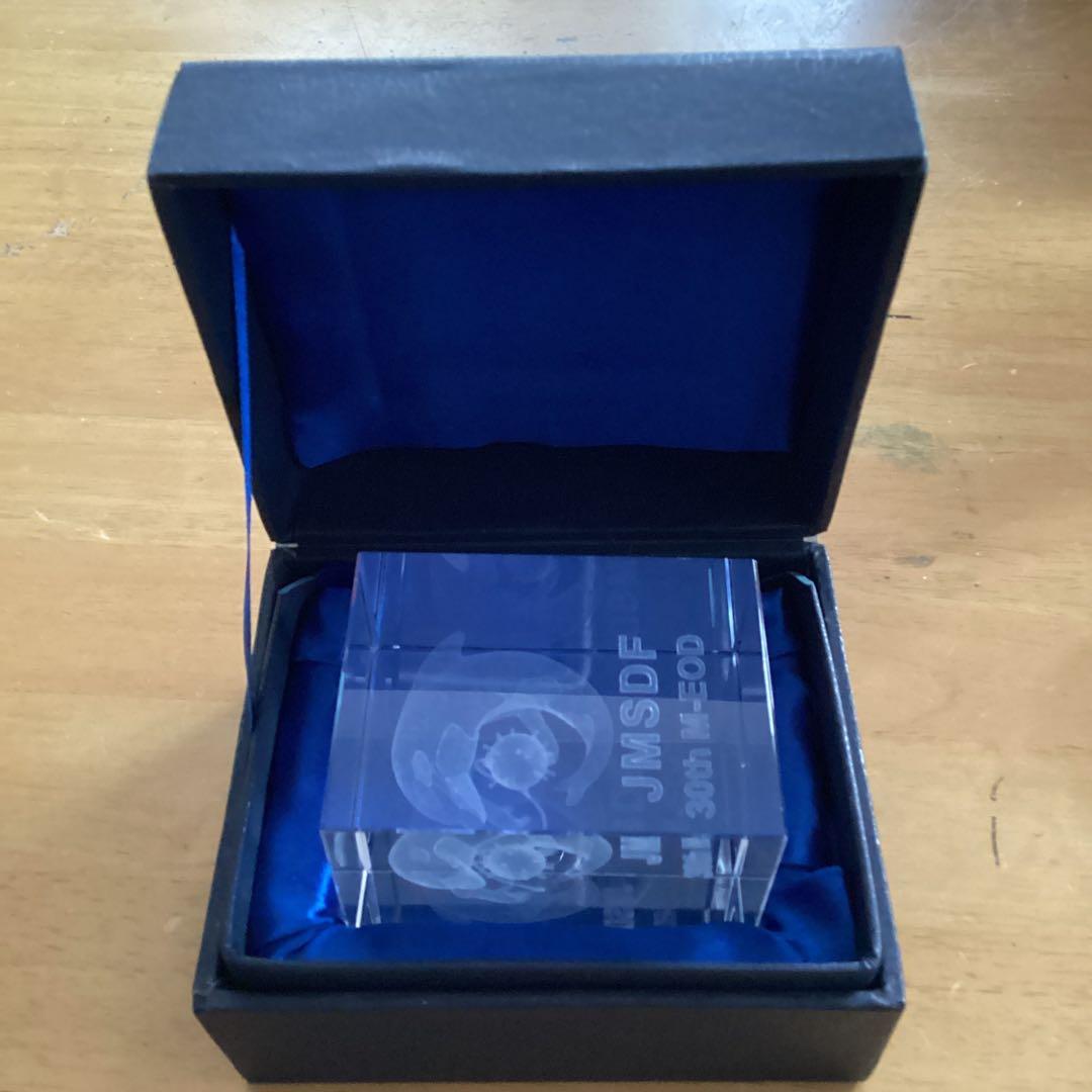 海上自衛隊　舞鶴水中処分隊　30周年記念クリスタル　海上自衛隊パンフレット一式