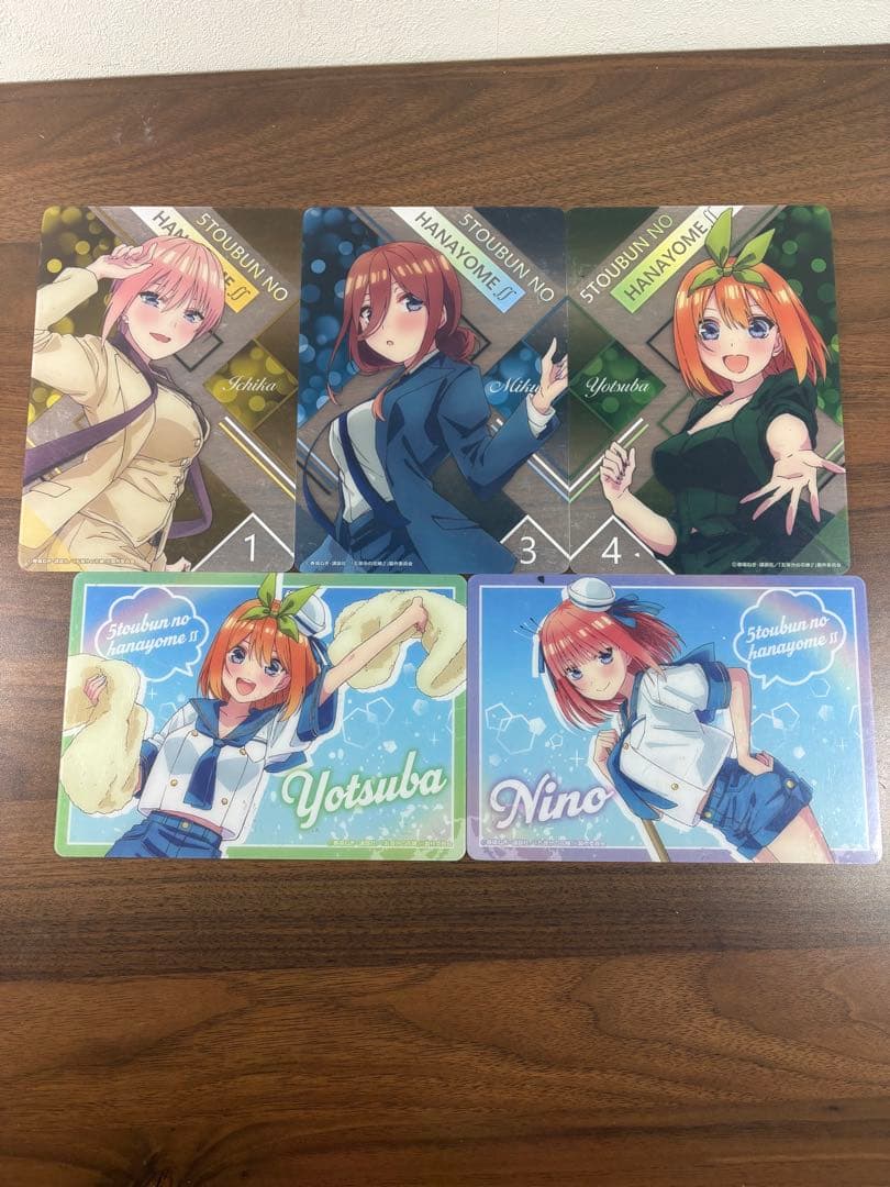 五等分の花嫁 全巻・アクリルキーホルダー・クリアファイルセット