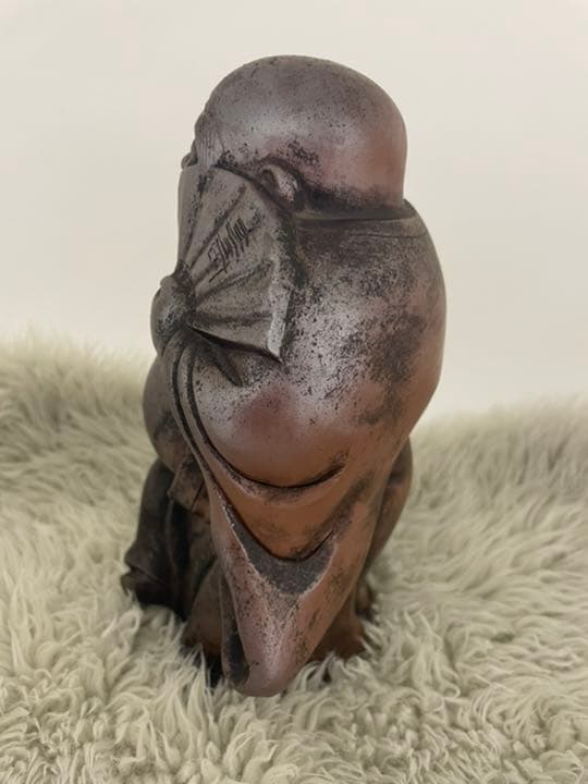 アンティーク品・古美術品　古備前　置物　七福神　布袋