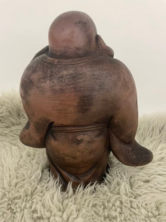 アンティーク品・古美術品　古備前　置物　七福神　布袋