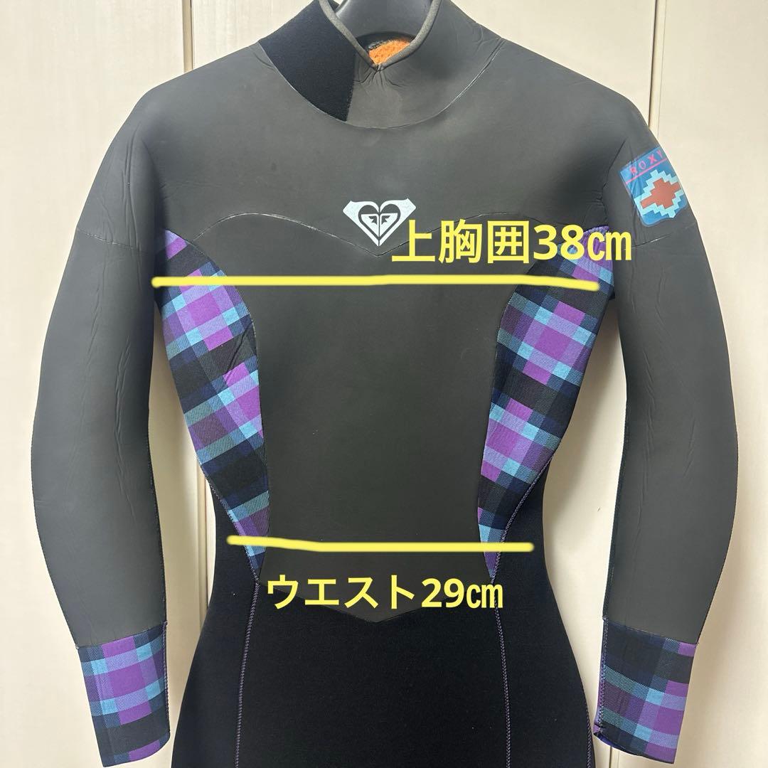 ❤️ROXY❤️５㎜フルスーツ❤️ブラック/パープル