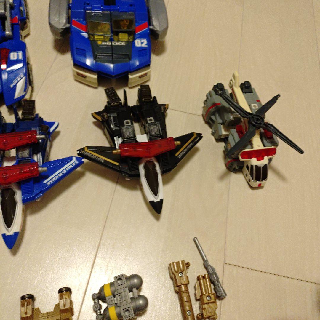 ハイパーシリーズ　セット　青い戦闘機と車両のミニカーセット