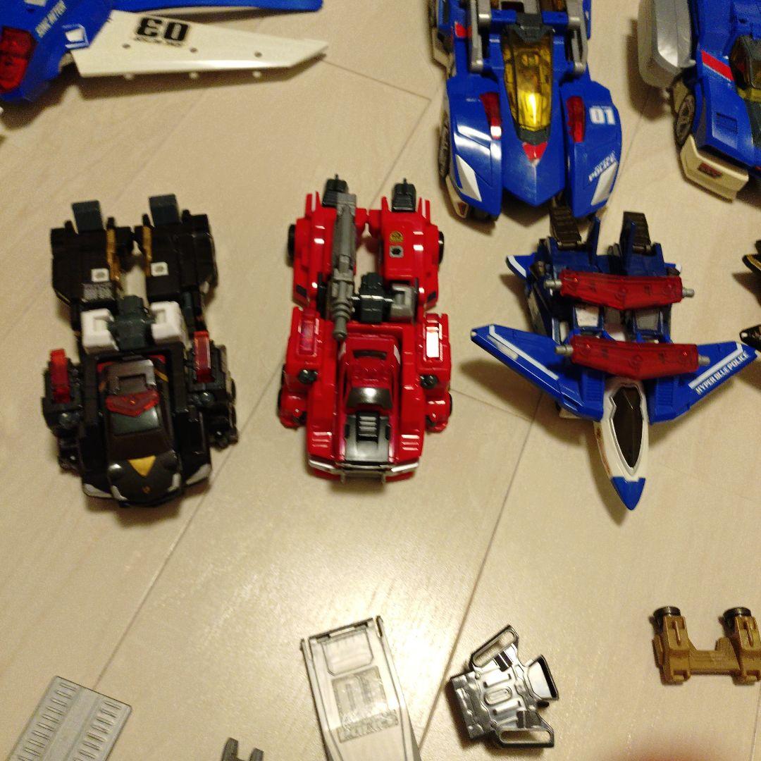 ハイパーシリーズ　セット　青い戦闘機と車両のミニカーセット