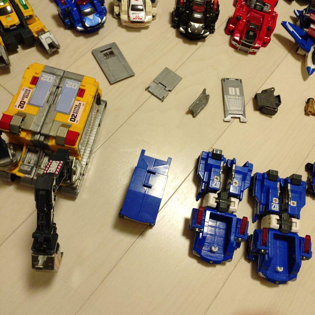 ハイパーシリーズ　セット　青い戦闘機と車両のミニカーセット