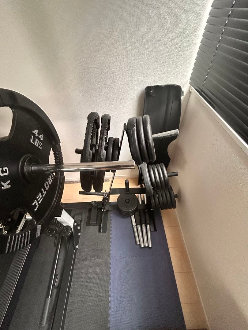 バーベルラック 懸垂バー付き