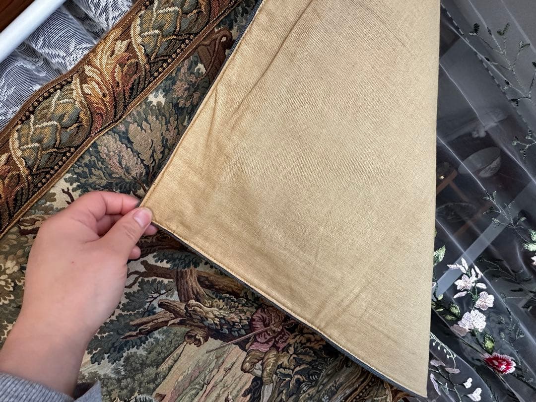 フランスヴィンテージ タペストリー ジャカード織り