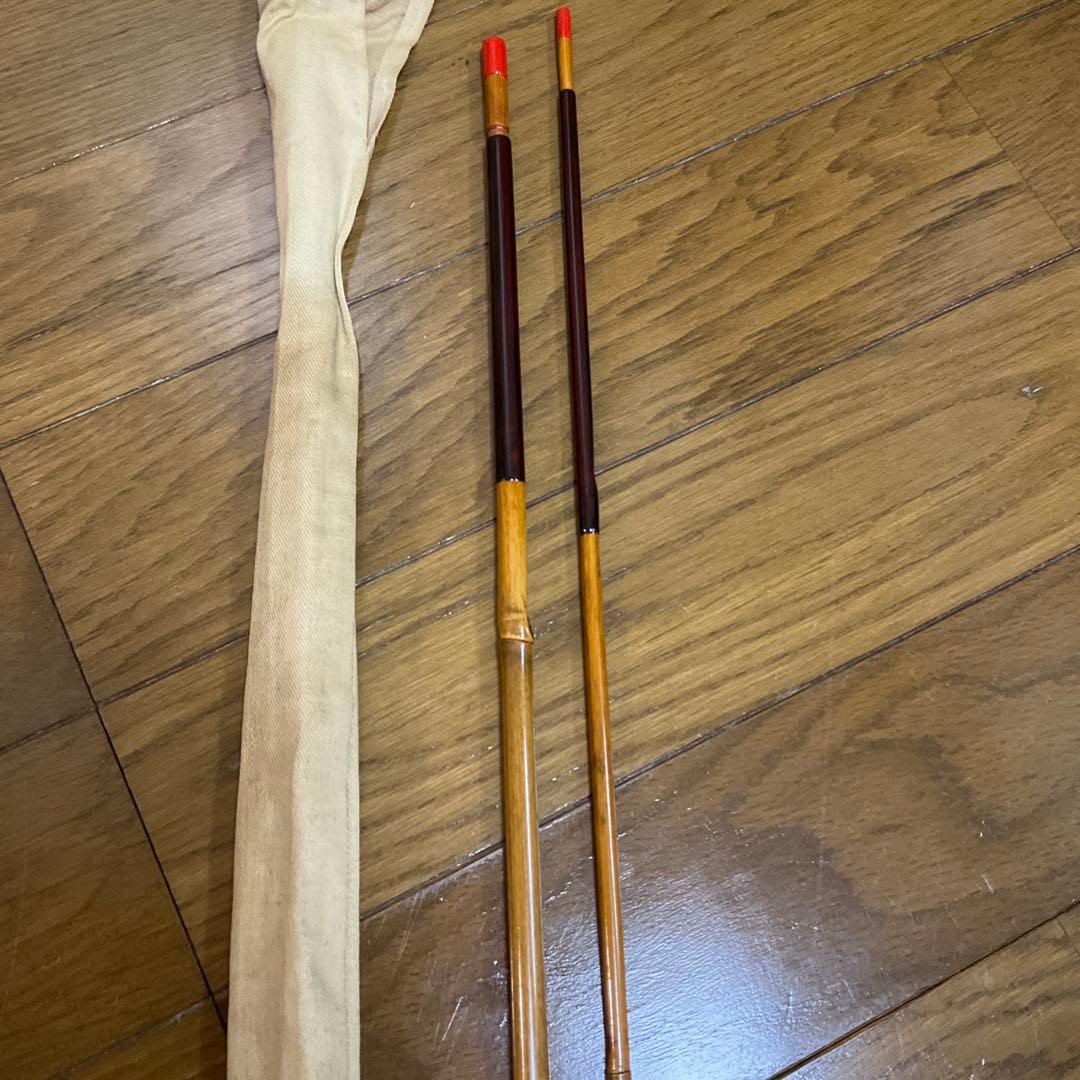 名人 竿 竹製 ヘラブナ竿 名人　竿太郎　専用ケース付き