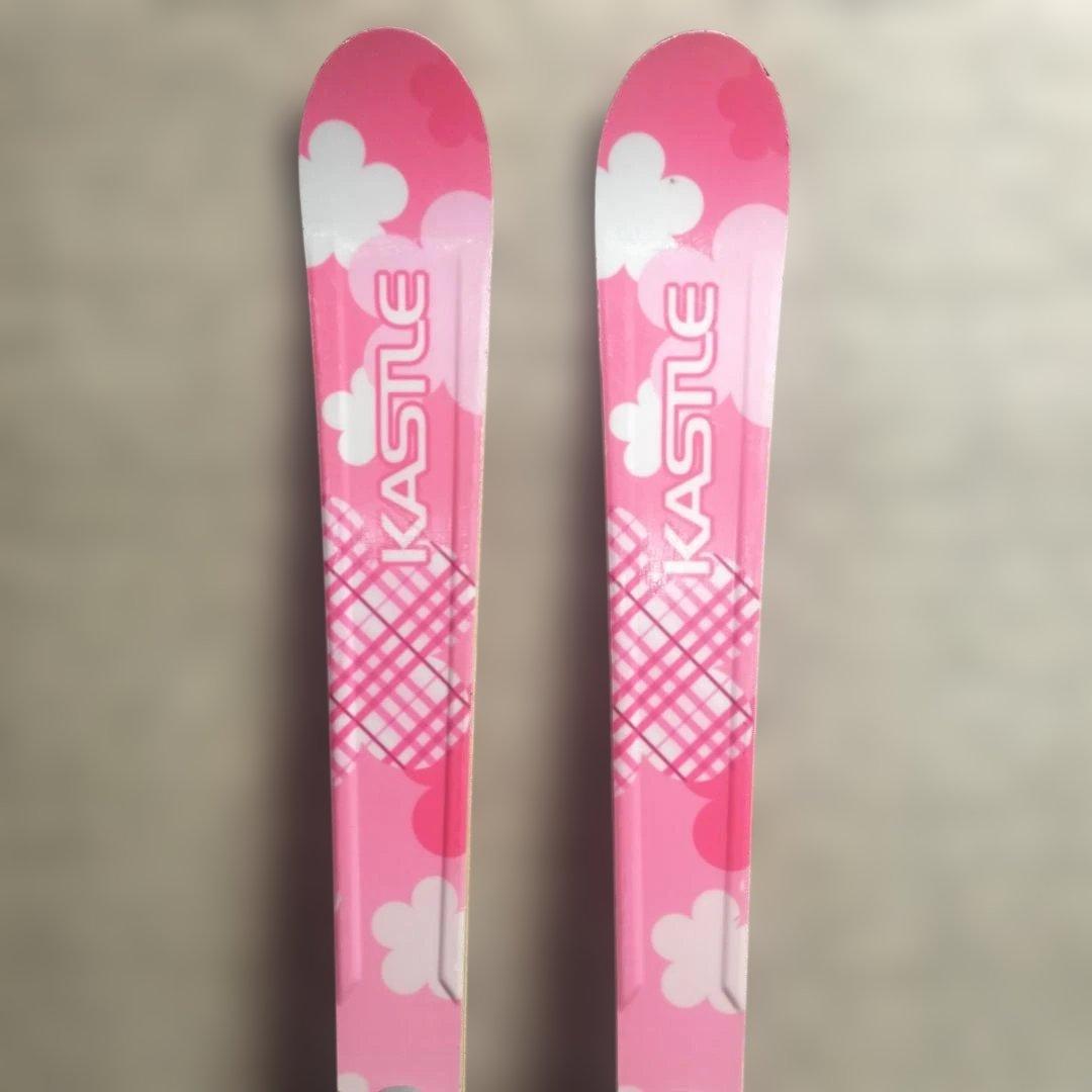 【3点セット】KASTLE ジュニアスキー板 140cm