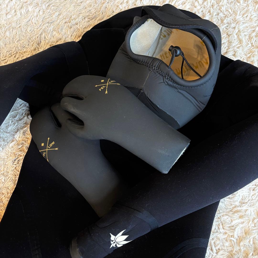 アックスaxxe サーフィン ドライスーツ レディースM 【美品】帽子・手袋付