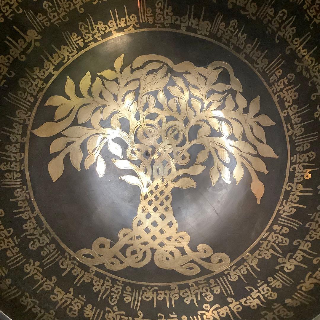 No8 チベット産 29cmチベタン 菩提樹 シンギングボウル