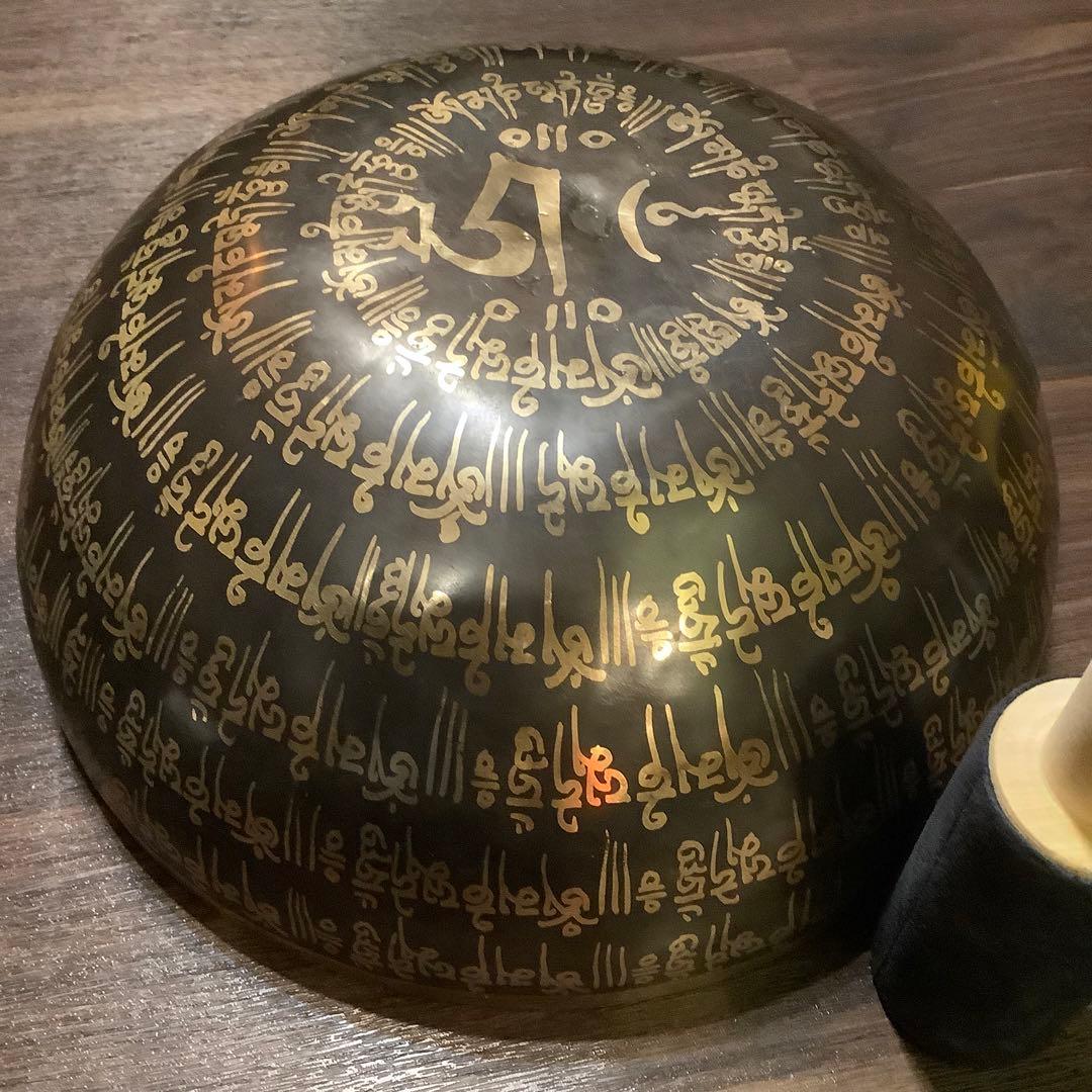 No8 チベット産 29cmチベタン 菩提樹 シンギングボウル