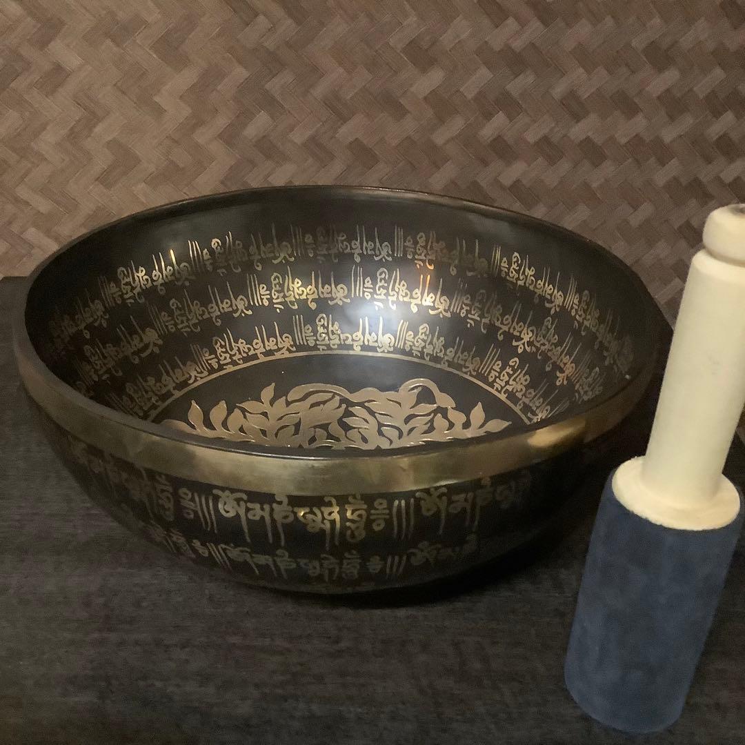 No8 チベット産 29cmチベタン 菩提樹 シンギングボウル