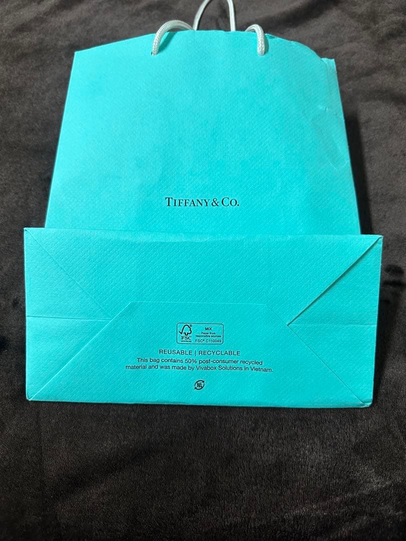 Tiffany リングケース 空 リボン ショッパー付 ティファニーリングケース
