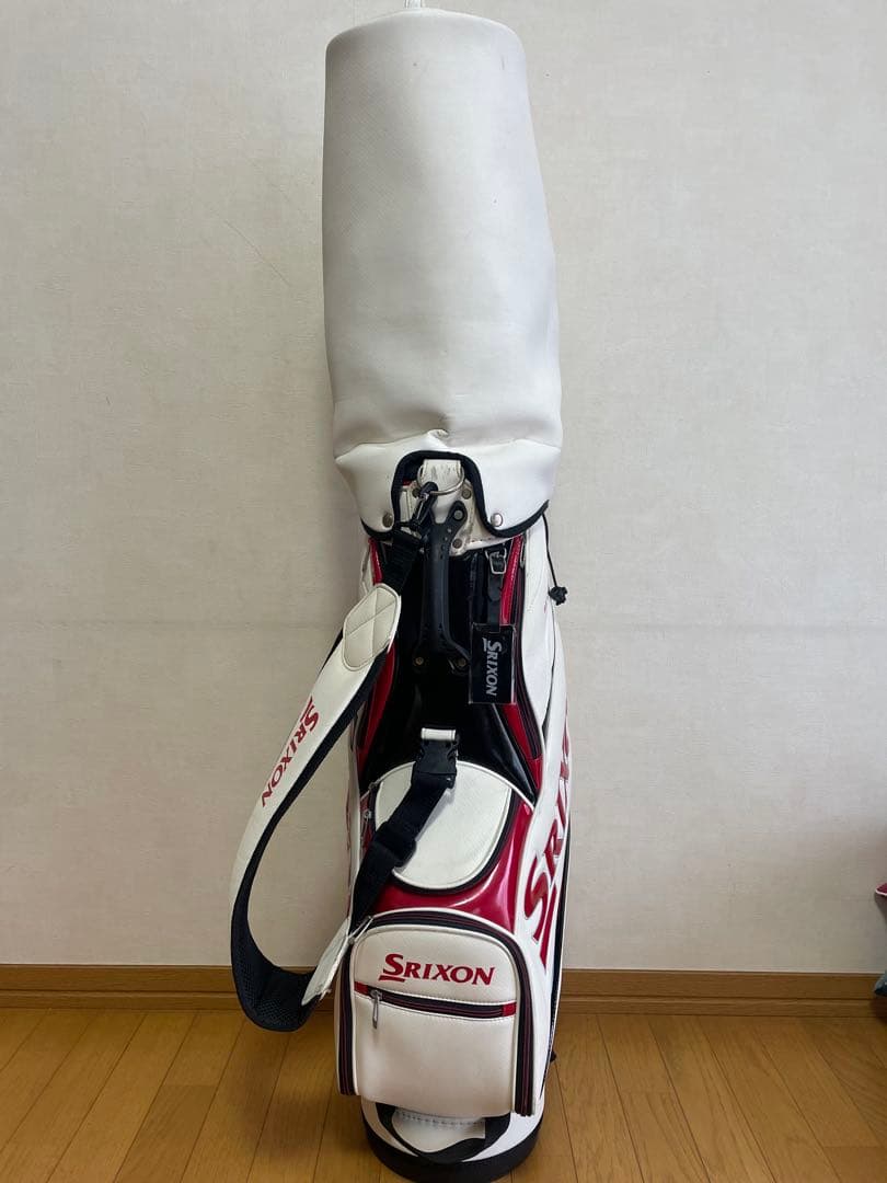 Srixon キャディバッグ　ホワイト/レッド