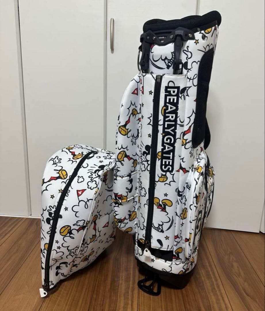 【限定コラボ】PEARLY GATES キャディバッグ　ミッキーコラボ