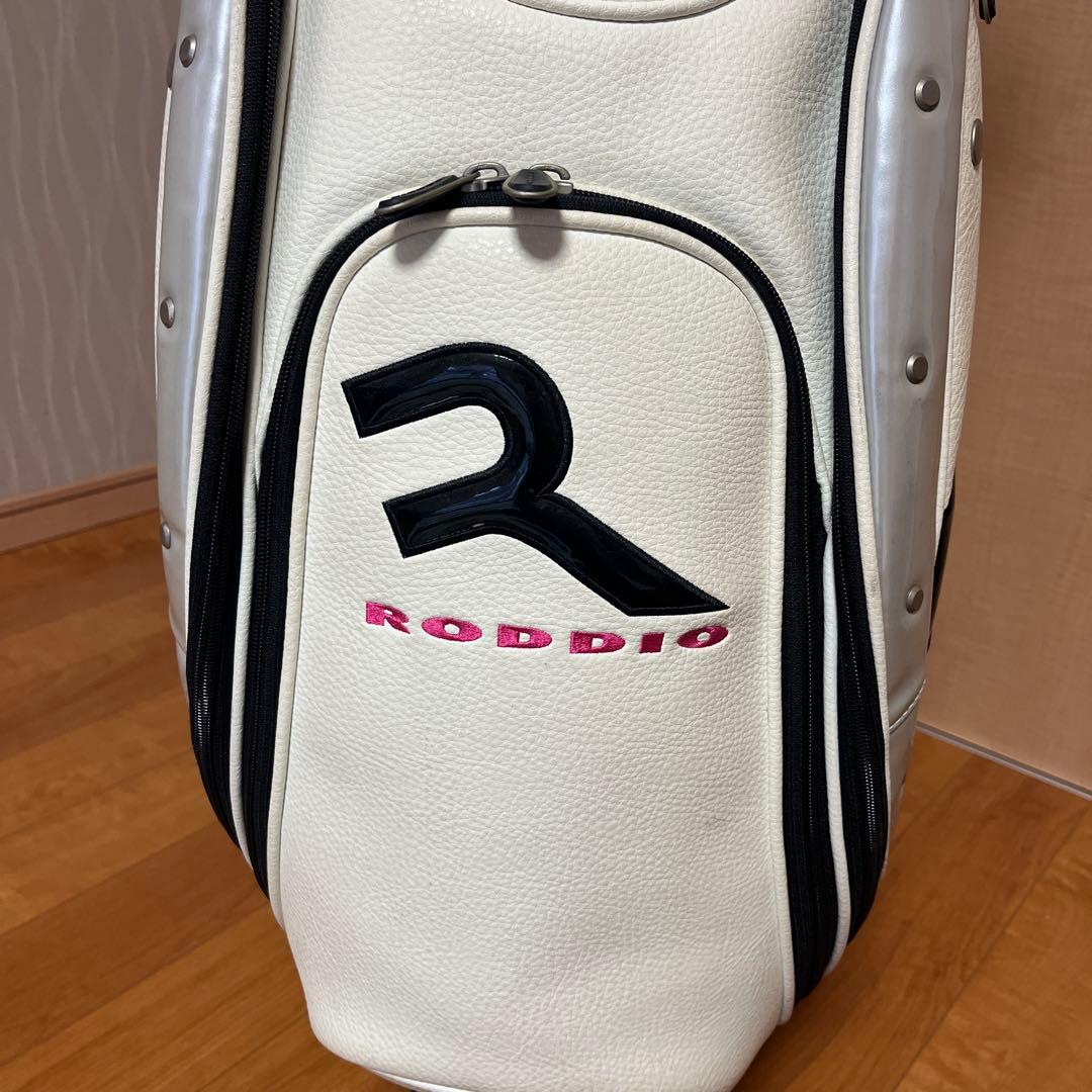 RODDICK キャディバッグ ホワイト/ピンク