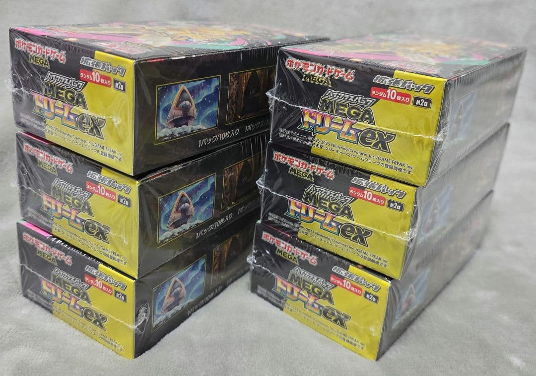 ポケモンカードゲーム MEGAドリームex 6ボックス シュリンク未開封