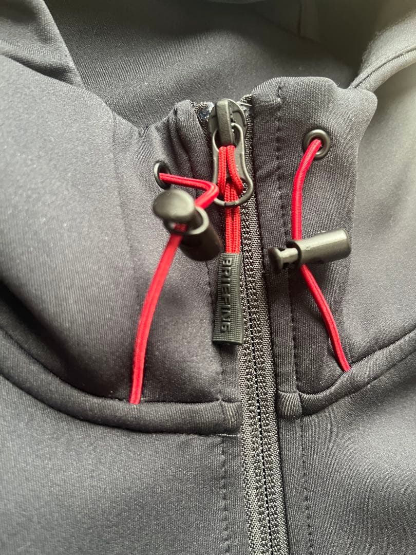 BRIEFING 3Dロゴ ストレッチジャージ ジップパーカー 黒美品Ｍ