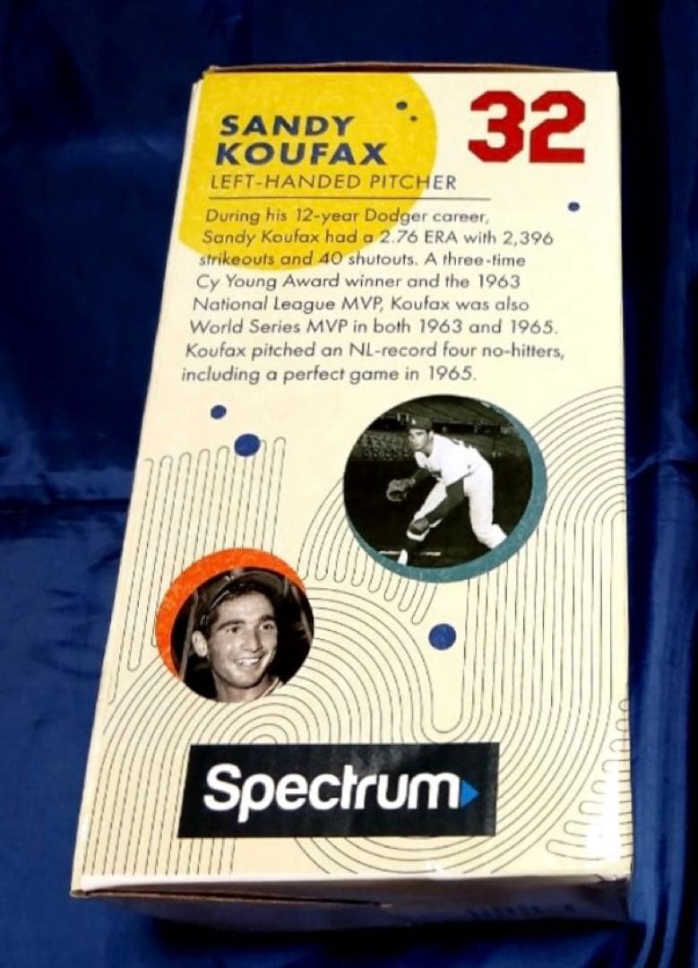 【希少】サンディ・コーファックス　ボブルヘッド　球場配布品