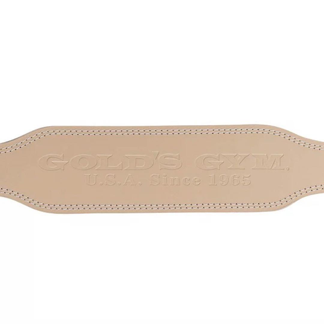 ゴールドジム EXレザーベルト レディース Sサイズ ナチュラルカラー