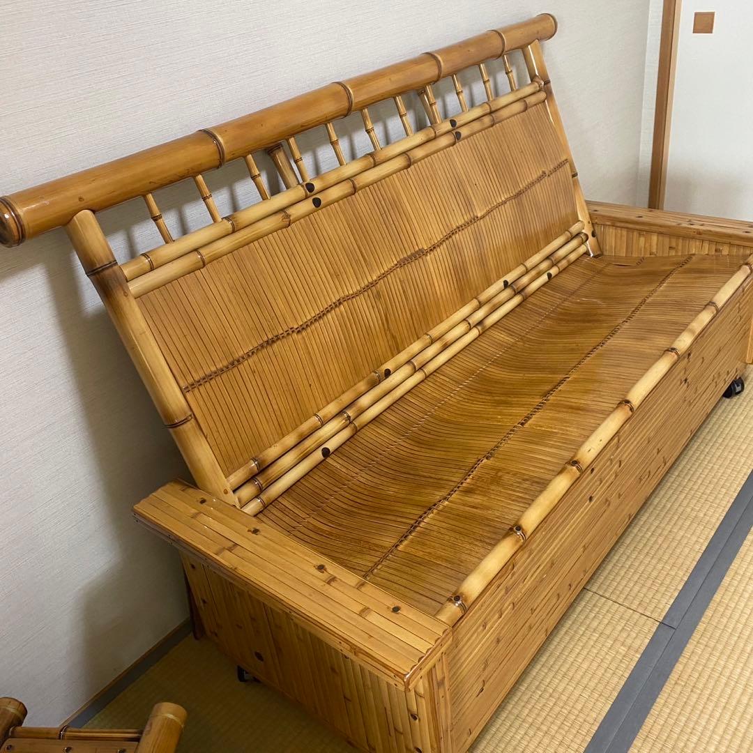 梅里竹芸　椅子　健康長椅子