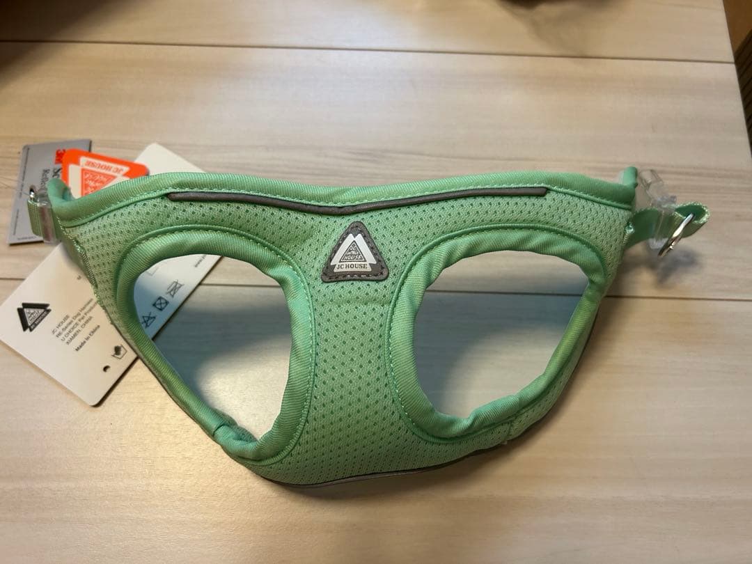 小型犬 猫 超軽量 犬服 喉への負担が少ない散歩/訓練/お出掛 グリーン,XS