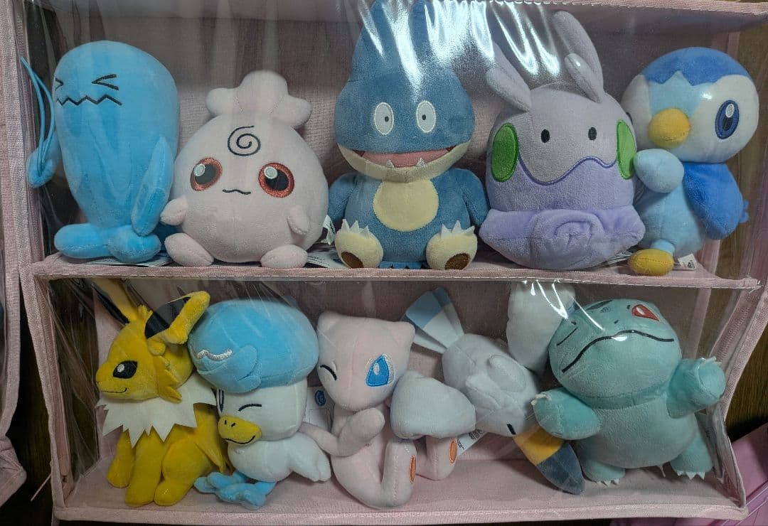 ポケモン　ミニぬいぐるみ44体　フィギュア1体　ケース付き！！