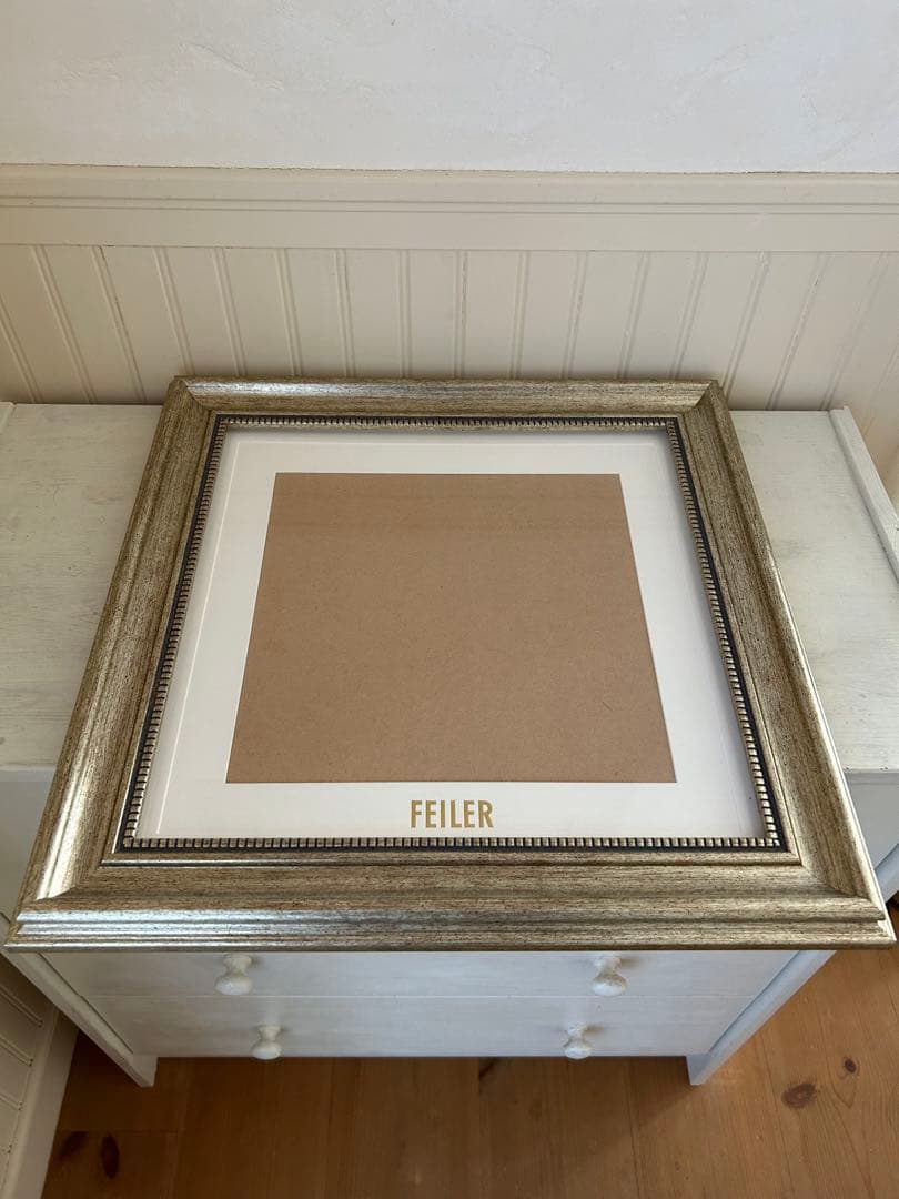 まつり⭐︎ FEILER ゴールド額縁 約30cm モネハンカチタオルセット