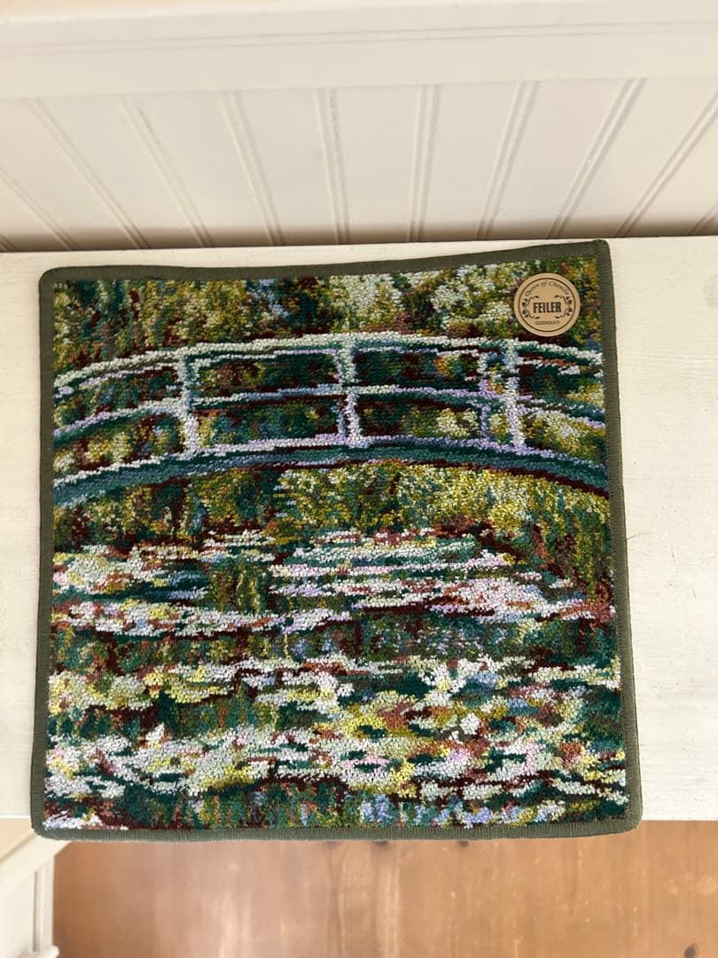 まつり⭐︎ FEILER ゴールド額縁 約30cm モネハンカチタオルセット