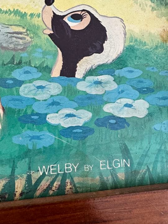 ディズニー　ヴィンテージ バンビ木製アンティーク　あちゃちゅむムチャチャ古着