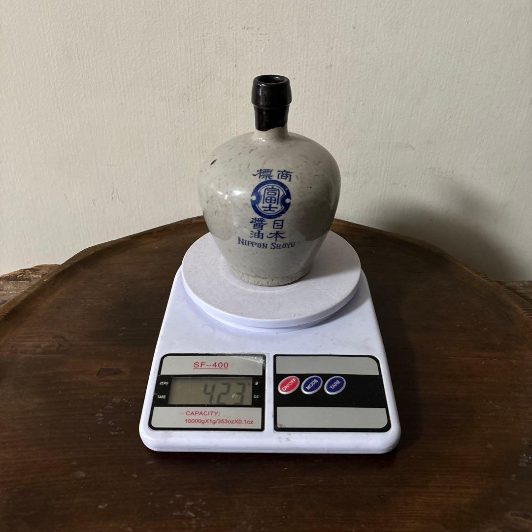 日本醤油　富士　肥前　金富良　アンティーク　徳利　酒器　古道具　花器　検:李朝