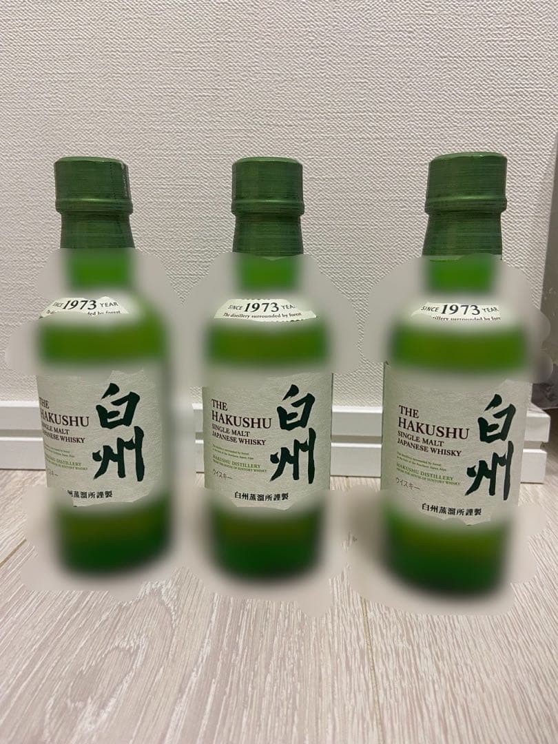 サントリーシングルモルトウイスキー 白州3本/山崎 5本　180ml瓶　合計8本