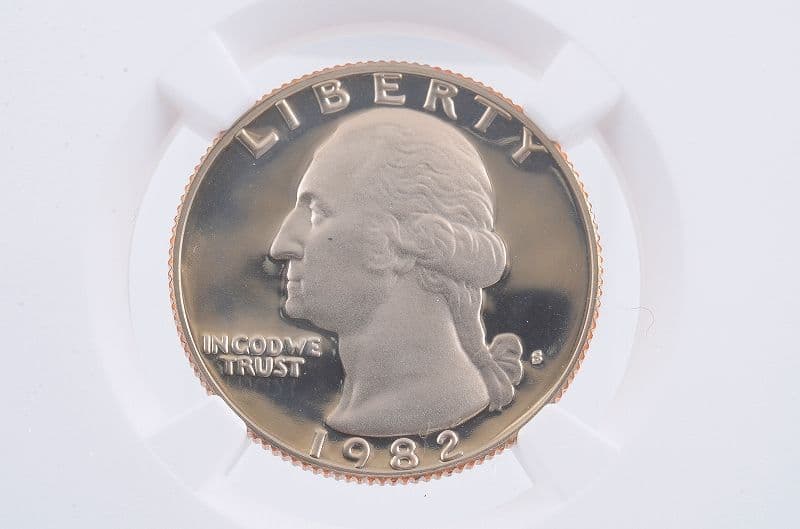 【NGC鑑定 PF69 1982 S 25セント  硬貨 ULTRA CAMEO