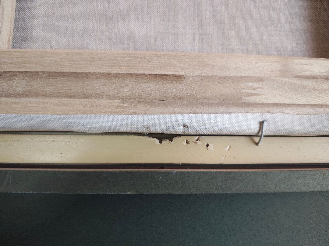 【送料込】F30額縁 総枠幅9cm(枠+ライナー)白日会・創元展 保護板無