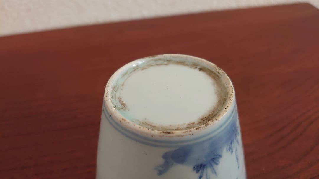 古伊万里 初期伊万里　そば猪口 蕎麦猪口 江戸時代 古美術 蝶の図　染付　１客