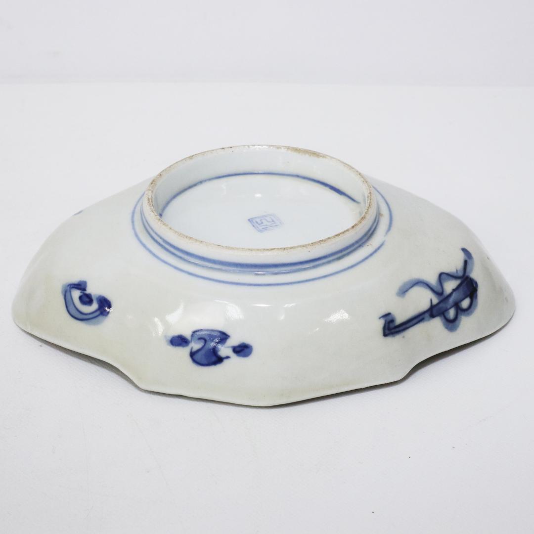 染付 色絵錦手 古伊万里　菱形皿 花鳥 金襴手　②