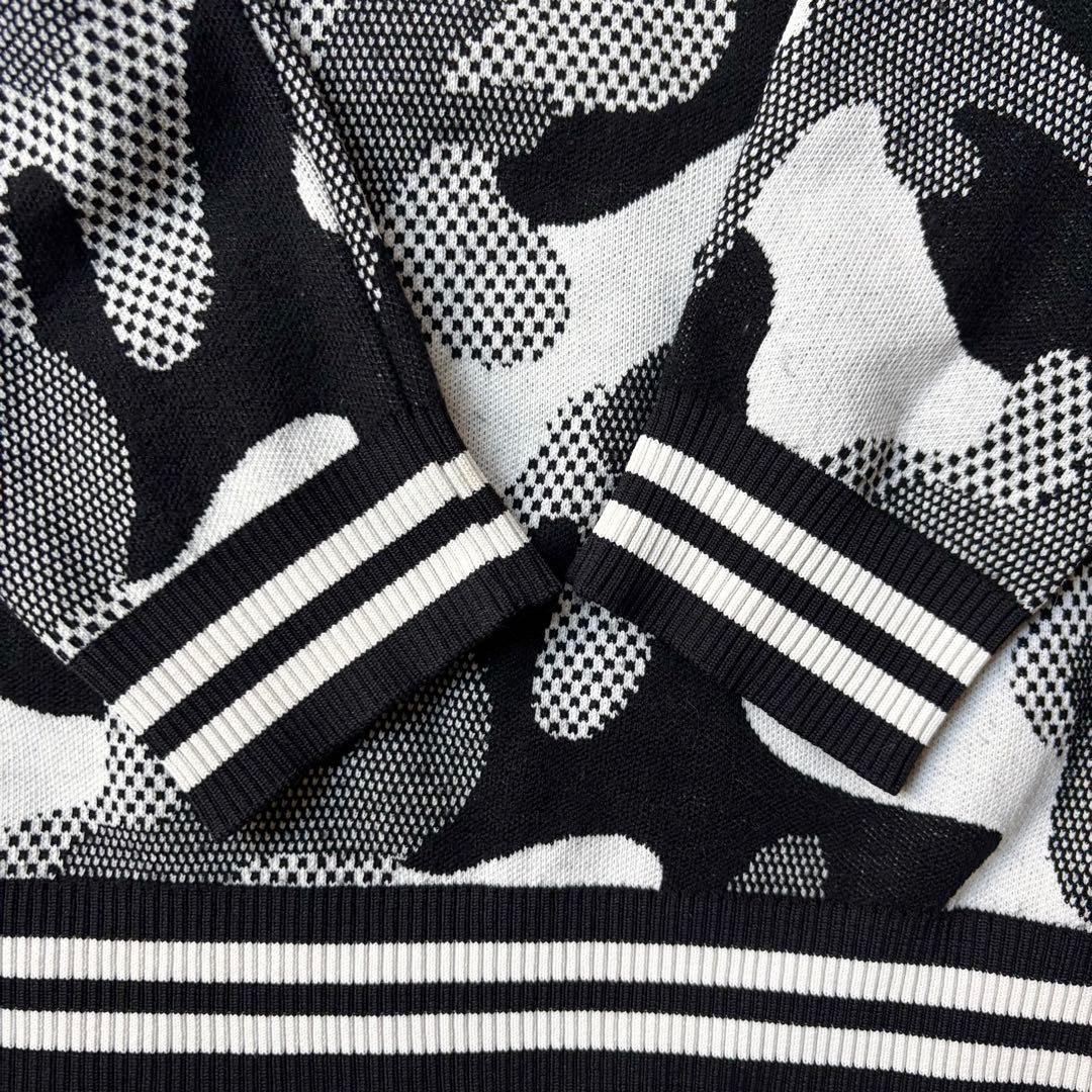 XL 未使用級✨PEARLYGATES カシミヤ100% ニット 迷彩 カモフラ