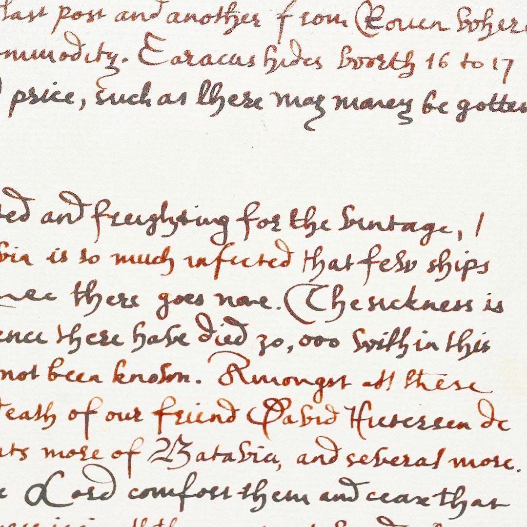 『チューリップ・フィーバー』小道具 コルネリスの手紙