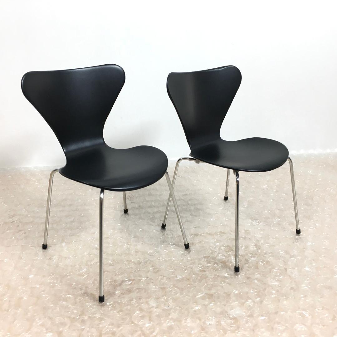 ○[美品] デンマーク 1:6Design社 アルネ・ヤコブセン セブンチェア