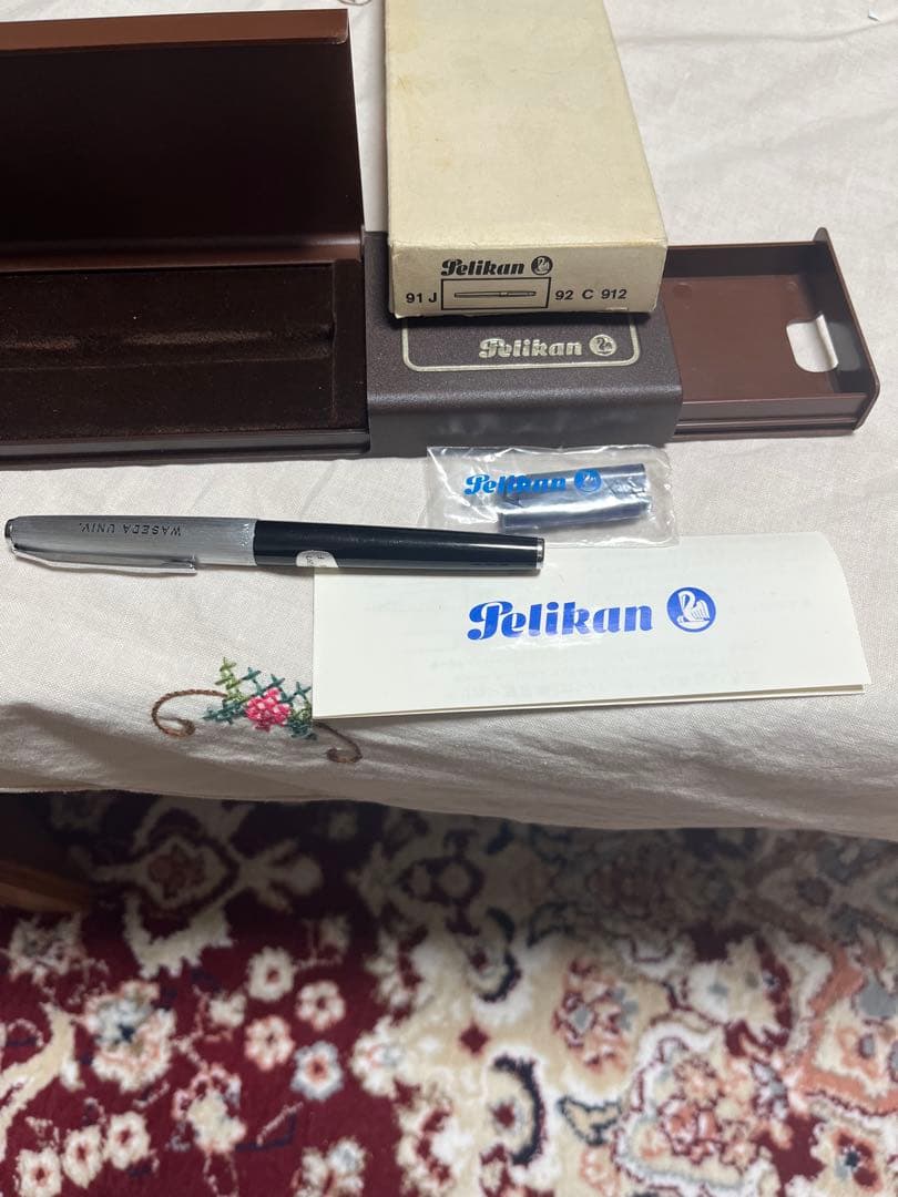 Pelikan ペリカン　585 14c 万年筆 14金　シルバー