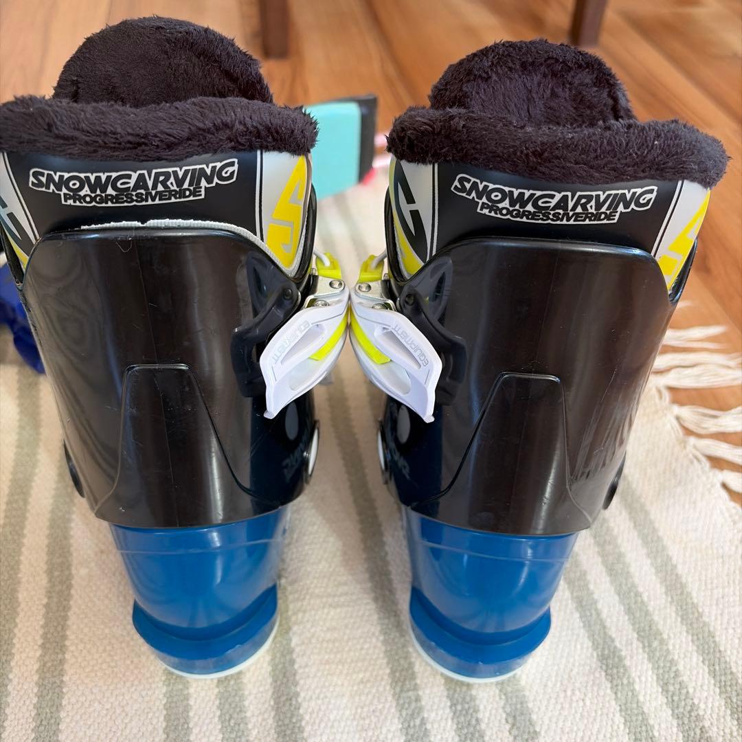 値下がり❣️子供用 スキー 4点セット バインディング、ストック、ブーツ20cm