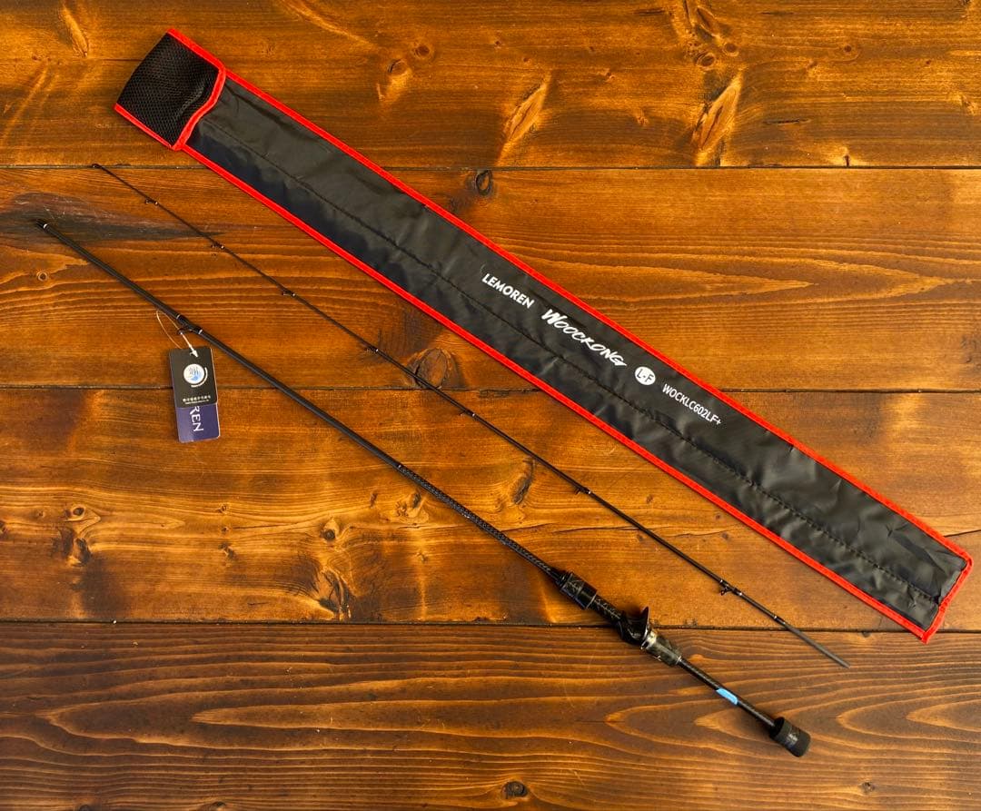 超軽量　カーボンロッド　ベイトロッド　C602L バスロッド　ウッドグリップ