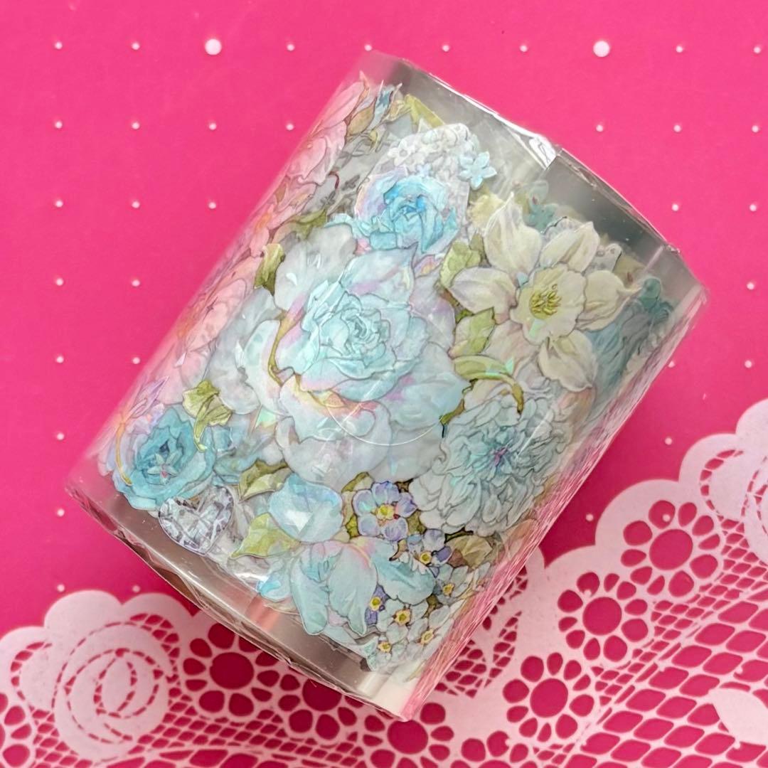 贝壳光 青柠微光 6cm×10m 海外マスキングテープ　バラ